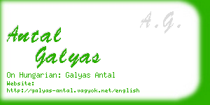 antal galyas business card